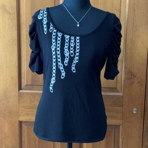 Worthington Woman's Top, Medium, Black